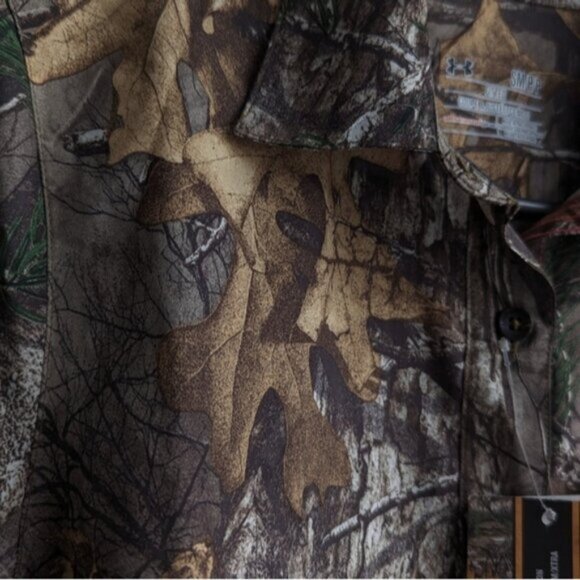 NWT Under Armour camo Performance Field RTX hunting button down shirt - Picture 4 of 8